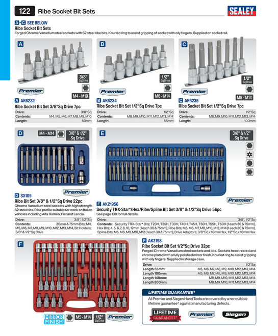 Premier Spline Socket Bit 3/8