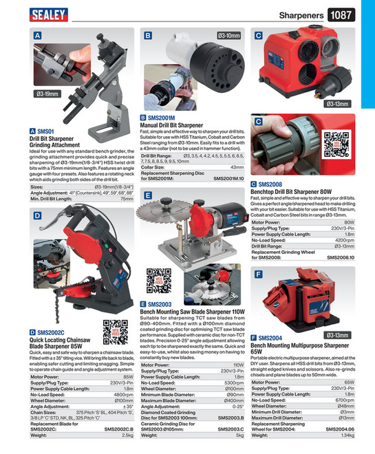 Bench Mounting Multipurpose Sharpener 65W [SMS2004]