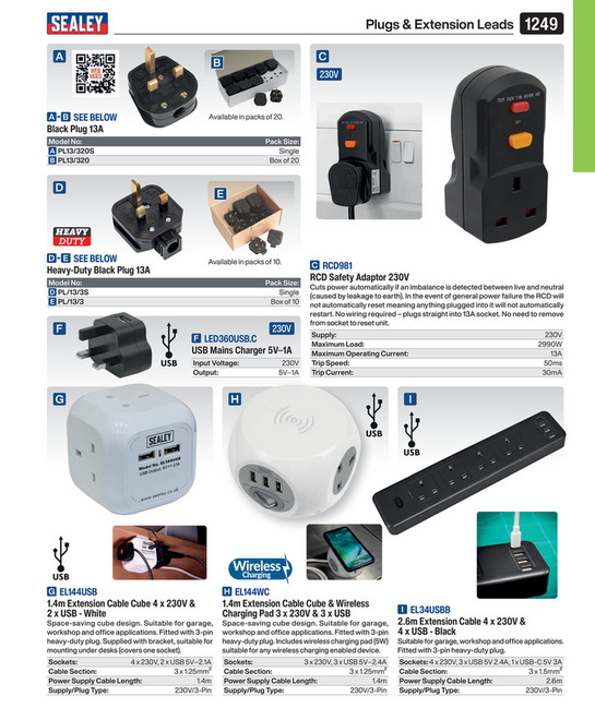 RCD Safety Adaptor 230V [RCD981]