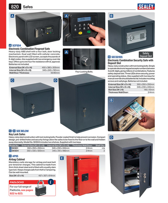 Electronic Combination Security Safe 310 x 200 x 200mm [SECS00]
